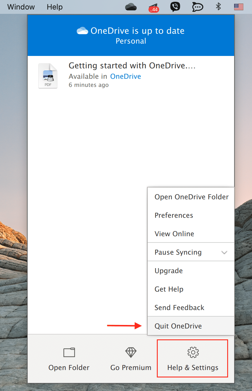 onedrive extension for mac